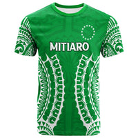 Custom Cook Islands Mitiaro T Shirt Tribal Pattern LT12 Green - Polynesian Pride