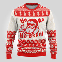 Mele Kalikimaka Hawaii Ugly Christmas Sweater - Santa Shaka LT14