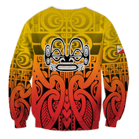 (Custom Personalised) Marquesas Islands Marquesan Tattoo Sweatshirt - LT12 - Polynesian Pride