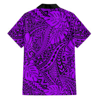 Matching Hawaiian Outfits For Couples Polynesian Tribal Art Purple LT14 - Polynesian Pride