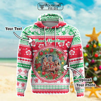 Custom Photo Polynesian Christmas Hoodie - Polynesian Pride