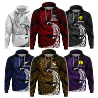 Custom AAPI Heritage Month Hoodie Polynesian Tribal Wave