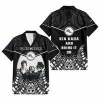 Custom Photo New Zealand Fern Rugby Hawaiian Shirt Maori Pattern CTM05 - Polynesian Pride