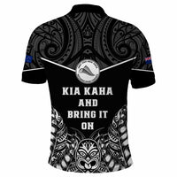 Custom Photo New Zealand Fern Rugby Polo Shirt Maori Pattern