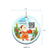 Custom Photo QR Code Polynesia Christmas Ceramic Ornament CTM05 - Polynesian Pride