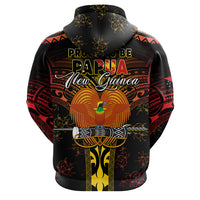 Custom Photo Papua New Guinea Provinces Hoodie Symbol Flag Sepik Blue Orchid Motifs CTM05 - Polynesian Pride