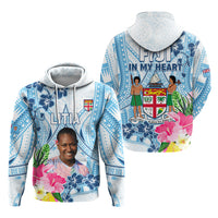 Custom Photo Love Fiji Hoodie Fiji In My Heart Tapa Pattern CTM05 - Polynesian Pride