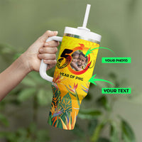 Custom Photo Papua Niugini Hapi 50th Indipendens Tumbler With Handle Year of PNG 1975-2025 CTM09 - Polynesian Pride