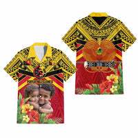 Custom Photo Provinces of Papua New Guinea 50th Years Hawaiian Shirt Hapi De bilong Indipendens CTM09 - Polynesian Pride