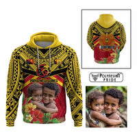 Custom Photo Provinces of Papua New Guinea 50th Years Hoodie Hapi De bilong Indipendens CTM09 Multicolor - Polynesian Pride