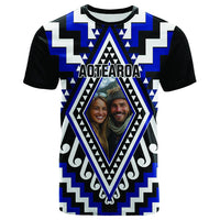 Custom Photo New Zealand Maori Patikitiki Taniko Motifs T Shirt CTM14 - Polynesian Pride