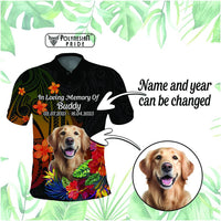 Custom Photo In Loving Memory Polo Shirt Polynesian Memorial Gift For Family And Pet Lovers CTM14 - Polynesian Pride