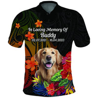 Custom Photo In Loving Memory Polo Shirt Polynesian Memorial Gift For Family And Pet Lovers CTM14 - Polynesian Pride