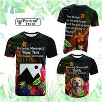 Custom Photo In Loving Memory T Shirt Polynesian Memorial Gift For Family And Pet Lovers CTM14 Black - Polynesian Pride