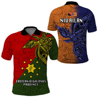 Papua New Guinea Eastern Highlands Province and New Ireland Province Polo Shirt LT03 Green - Polynesian Pride