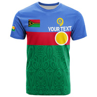 Custom Vanuatu Shefa Province T Shirt Flag Style LT12 Green - Polynesian Pride