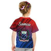 Samoa T Shirt KID Style Gradient Sporty Original LT13 - Polynesian Pride