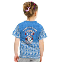 (Custom Personalised) Apifo'Ou College T Shirt Kid Tongan Pattern Afc Lovers LT13 - Polynesian Pride