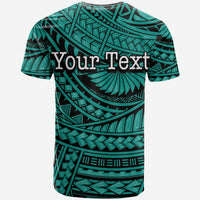 Custom Happy Fathers Day T Shirt Polynesian Patterns Green Style LT6 - Polynesian Pride