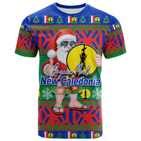 New Caledonia Christmas T Shirt Cool Santa Claus LT6 Unisex Blue - Polynesian Pride