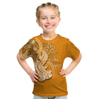 (Custom Personalised) Hammerhead Shark T Shirt Kid Polynesian Orange Style LT6 Youth XL Size14 - Polynesian Pride