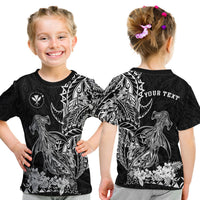(Custom Personalised) Hawaii Polynesian T Shirt Kid Wild Hammerhead Sharks LT13 Youth XL Size14 - Polynesian Pride
