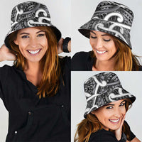 Aotearoa Maori Kowhaiwhai Bucket Hat Kiwikiwi Puhoro and Patiki