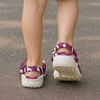 Aotearoa Maori Kowhaiwhai Clogs Shoes Mawhero Puhoro and Patiki