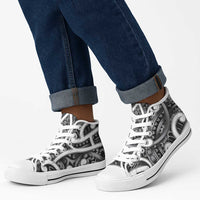 Aotearoa Maori Kowhaiwhai High Top Shoes Kiwikiwi Puhoro and Patiki