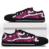 Aotearoa Maori Kowhaiwhai Low Top Shoes Mawhero Puhoro and Patiki