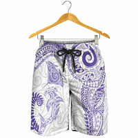 Aotearoa Māori Sea Animals – Men's Shorts – Manta Ray & Shark Moko Pattern LT03 - Polynesian Pride