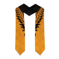 Australia New Zealand Rugby Graduation Stole Gold Aboriginal Wallabies and Maori Black Fern LT9 - Polynesian Pride