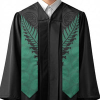 Australia New Zealand Rugby Graduation Stole Green Aboriginal Wallabies and Maori Black Fern LT9 - Polynesian Pride