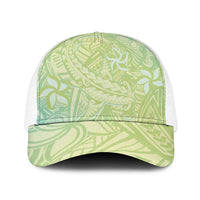 Baby Green Gradient Polynesia Baseball Net Cap Hawaiian Tribal Hammerhead Shark Tattoo - Polynesian Pride