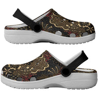 Batik Sekar Jagad Clogs Shoes Indonesian Traditional Pattern