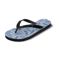 Blue Palaka Hawaii Palapalai Flip Flops Hawaiian Fern