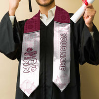 Custom Adi Cakobau School Graduation Stole With Fijian Tapa Pattern
