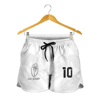Custom Fiji Rugby Shorts for Women Tapa Tribal Motifs Sporty Style LT03 - Polynesian Pride