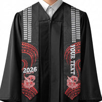 Custom Hawaii Kalani High School Graduation Stole Class Of Year Polynesian Kakau Pattern