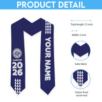 Custom Hawaii Waiakea High School Graduation Stole Kakau Pattern