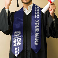 Custom Hawaii Waiakea High School Graduation Stole Kakau Pattern