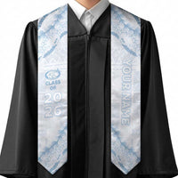 Custom Kealakehe High School Graduation Stole Tapa Pattern With Leis