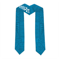 Custom Lavengamalie College Graduation Stole Tongan Ngatu Pattern