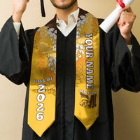 Custom Mililani Hawaii High School Graduation Stole Class Of Year Puakenikeni Lei Hawaiian Pattern