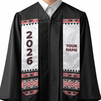 Custom New Zealand Aotearoa Graduation Stole Maori Kowhaiwhai Pattern