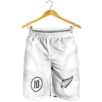 Custom New Zealand Football Shorts for Men The Whites-Sporty T90 Style LT03 - Polynesian Pride