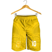 Custom Niue Rugby Shorts for Men Hiapo Tribal Motifs Sporty Style LT03 - Polynesian Pride