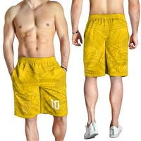 Custom Niue Rugby Shorts for Men Hiapo Tribal Motifs Sporty Style LT03 - Polynesian Pride