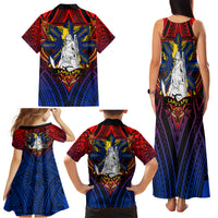 Filipinos Lapu-lapu Hero Family Matching Tank Maxi Dress and Hawaiian Shirt Philippines Flag and Sun DT02 - Polynesian Pride