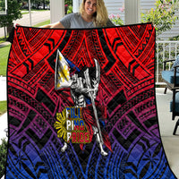 Filipinos Lapu-lapu Hero Quilt Philippines Flag and Sun DT02 Art - Polynesian Pride
